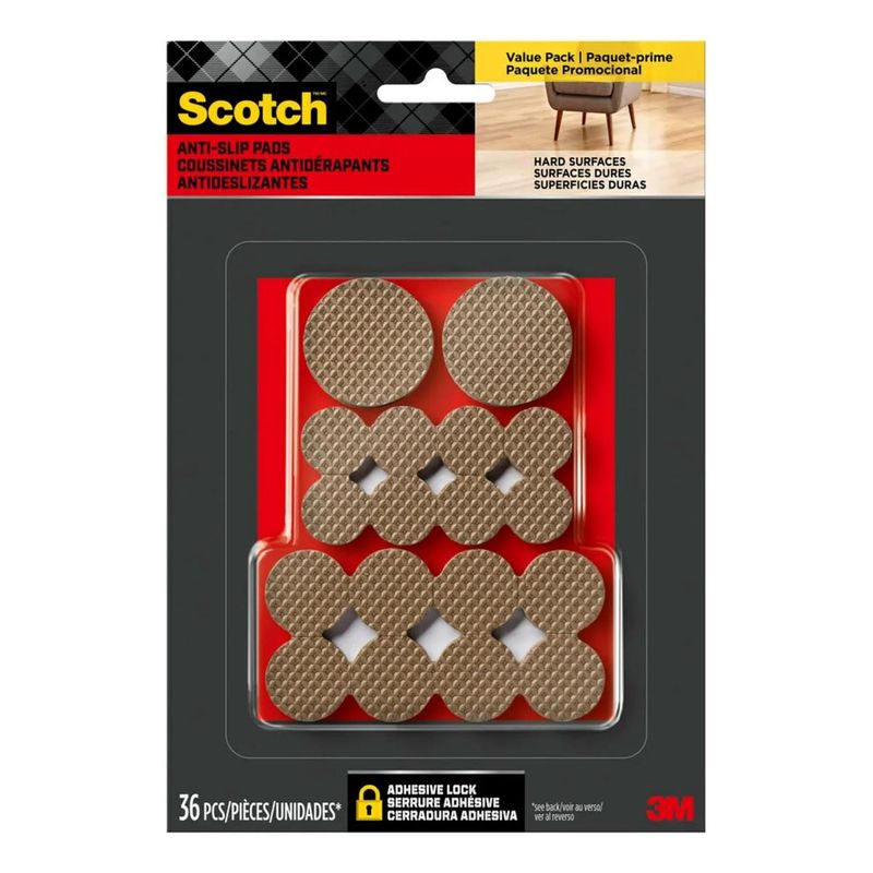 SCOTCH - Almohadillas Antideslizantes 36 Piezas SP941-NA Scotch 3M.