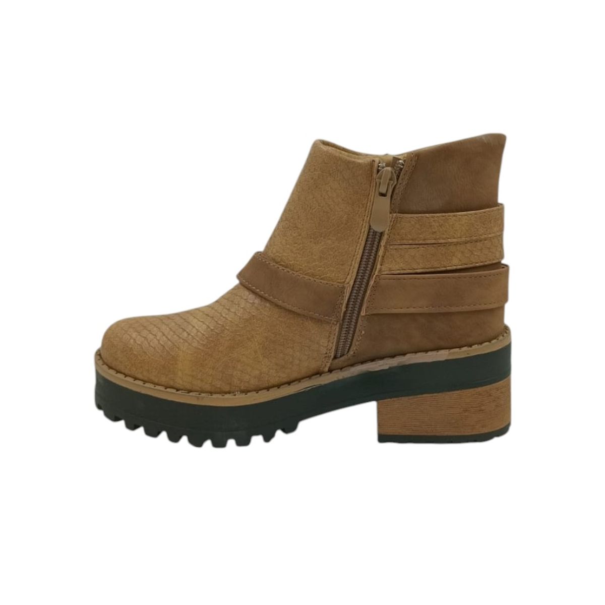 HERIEL - Botín Camel Plataforma Mujer