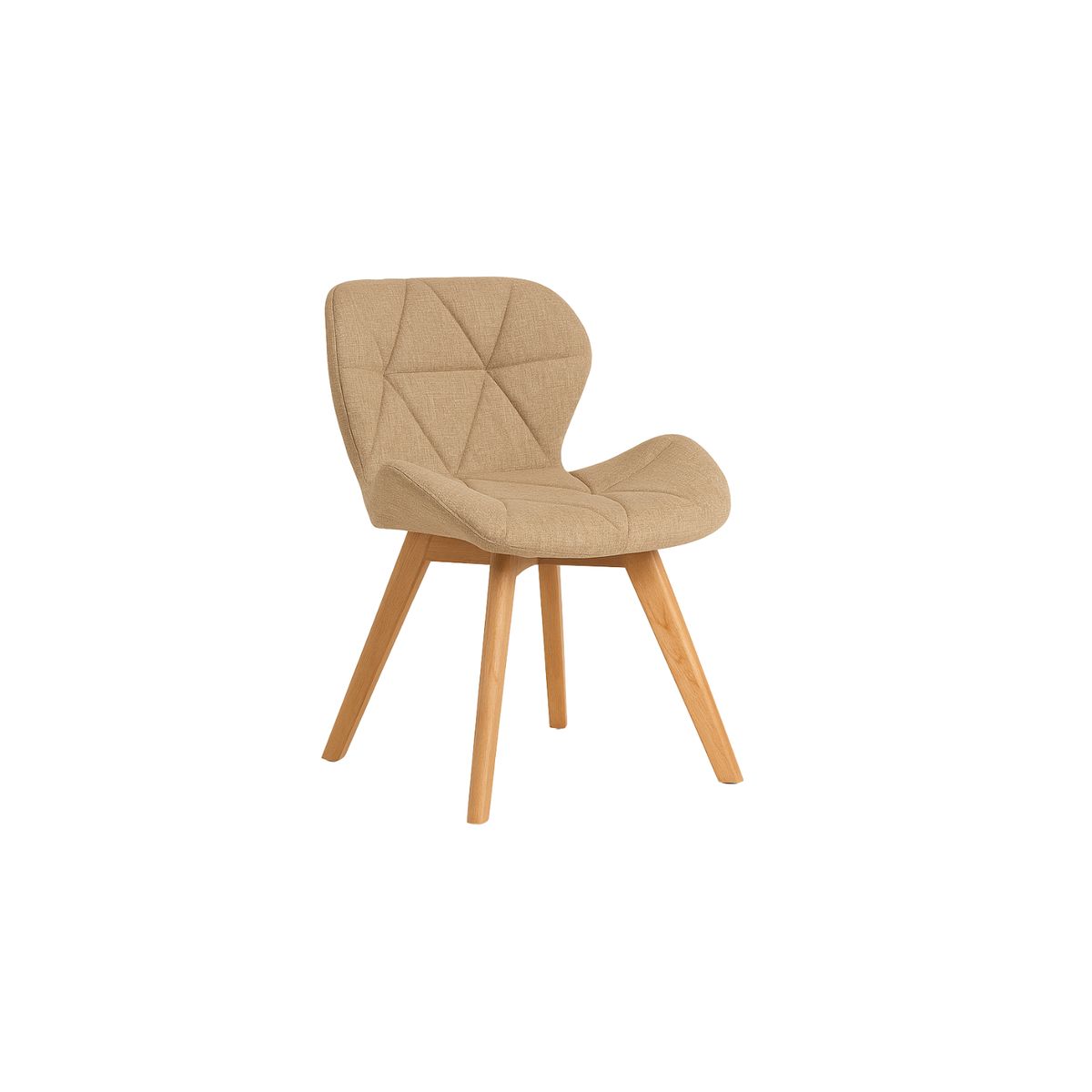 GENERICO - Silla Aviador Mariposa Radar Wood Lino - Beige