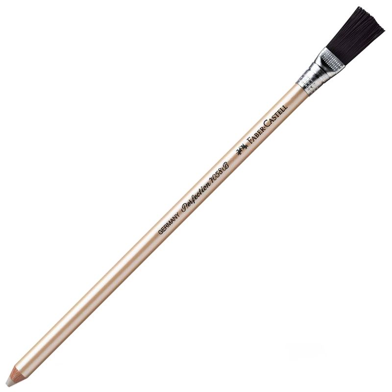 FABER-CASTELL - Lápiz goma con cepillo Perfection