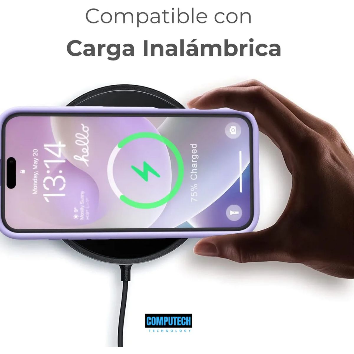 COMPUTECH - Funda Carcasa Premium Silicona Para iPhone 16e Menta + Vidrio