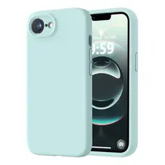 COMPUTECH - Funda Carcasa Premium Silicona Para iPhone 16e Menta.