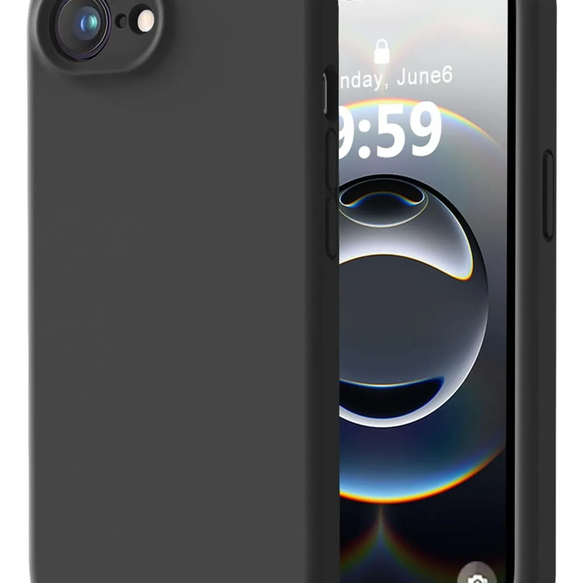 COMPUTECH - Funda Carcasa Premium Silicona Para iPhone 16e Negra