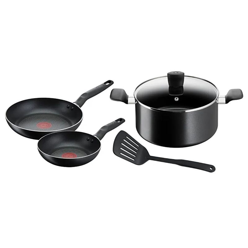 TEFAL - Set Bateria 5 Piezas Tefal Marca Francesa Color Negro