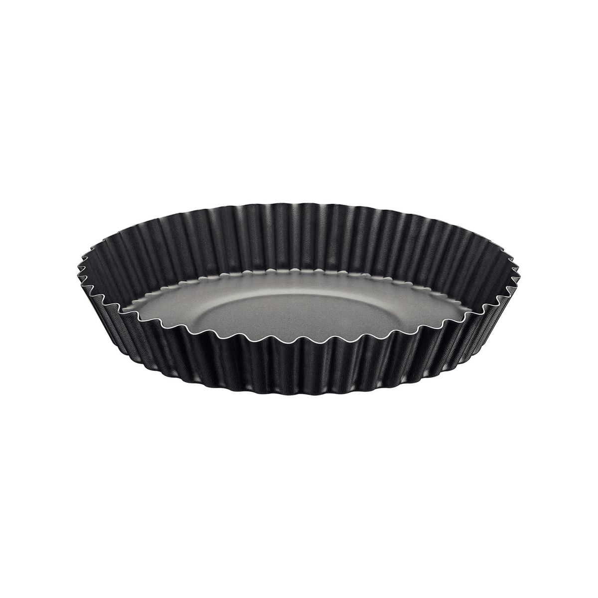 TRAMONTINA - Molde para Tarta Tramontina Brasil en aluminio con revestimiento interno y externo antiadherente Starflon Max grafito 24 cm 1,4 L