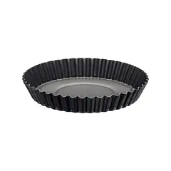 TRAMONTINA - Molde para Tarta Brasil en aluminio con revestimiento interno y externo antiadherente Starflon Max grafito 24 cm 1,4 L