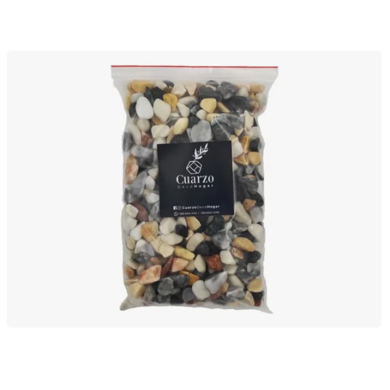 GENERICO - Piedras Sudáfricana Multicolor Formato 1kg.