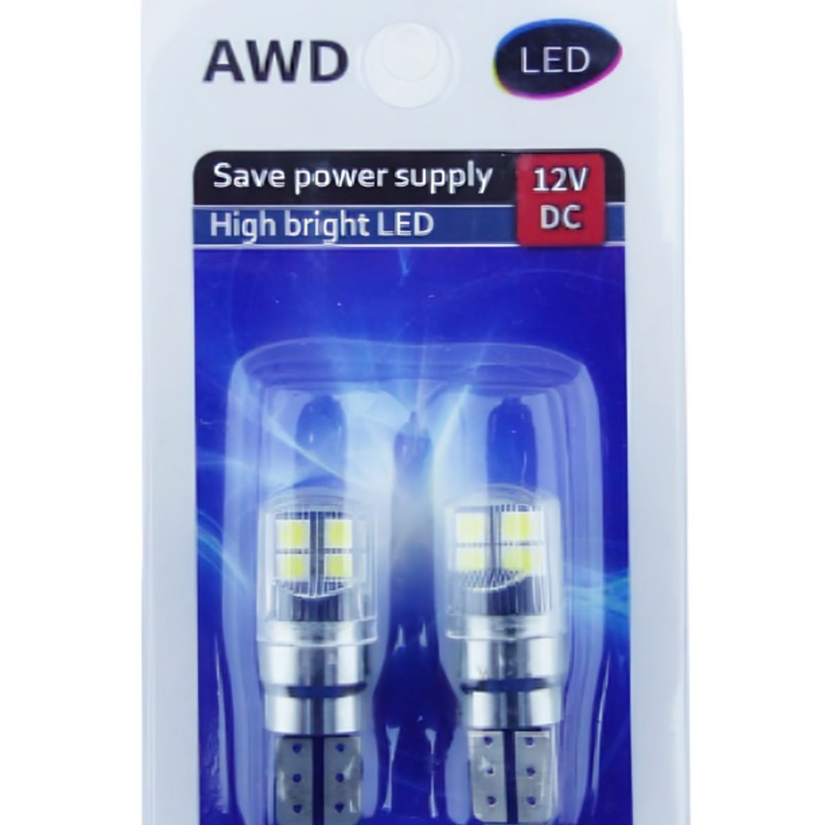 GENERICO - LED X 18 TIPOLED T-10 COLA DE PESCADO LED 3030 8 LED AWD 5W 12/24V