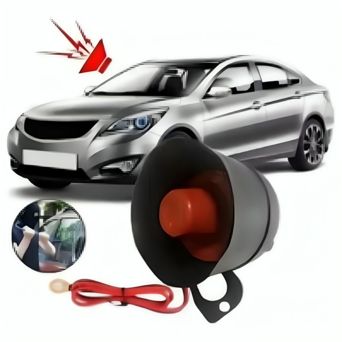 GENERICO - Alarma De Auto Sistema De Seguridad 2 Mandos