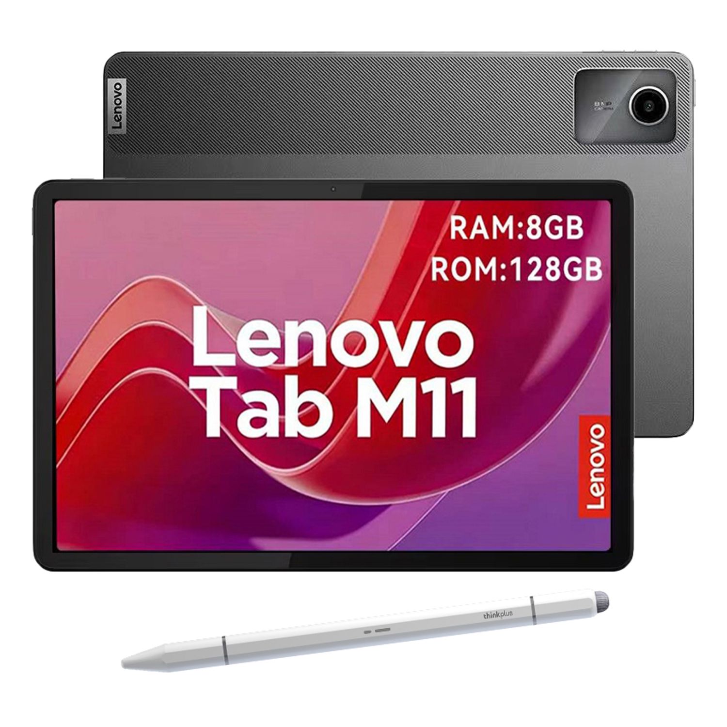 M11 タブレット 11インチ Android、12GB RAM 128GB LENOVO Tablet Lenovo M11 K10 8GB+128GB WiFi 11+Teclado Púrpura+