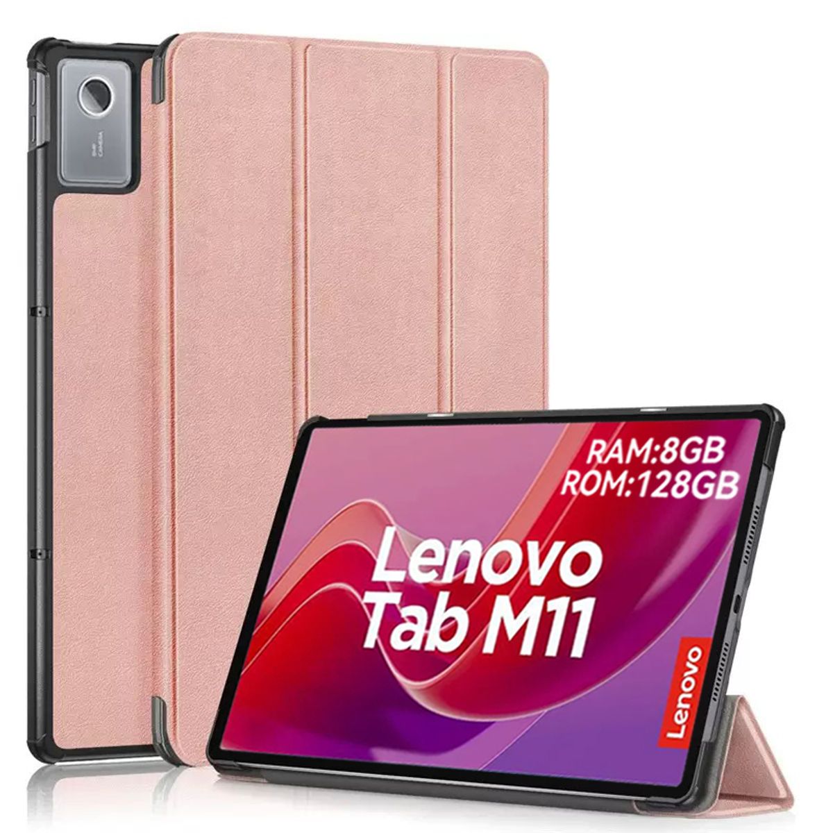 LENOVO - Tablet Lenovo M11 8GB+128GB WiFi y Case Dorado