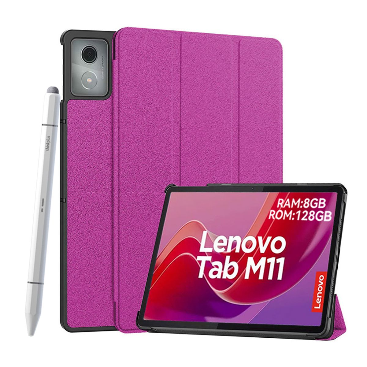 LENOVO - Tablet Lenovo M11 K10 8GB+128GB WiFi + Lápiz + Case Púrpura