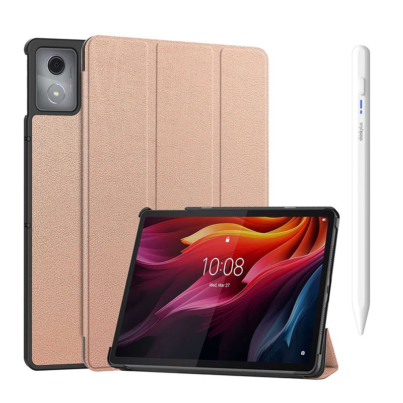 LENOVO - Tablet Lenovo Pad 2024 8GB+128GB WiFi  Gris y Bolígrafo táctil y Funda protectora.