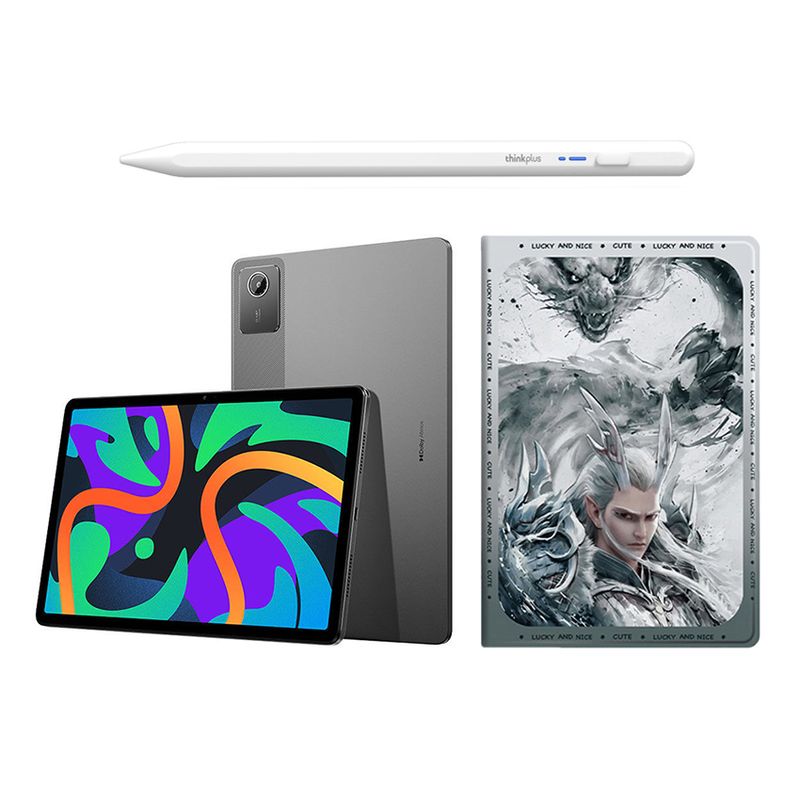LENOVO - Tablet Lenovo Pad 2024 8GB+128GB WiFi Gris y Bolígrafo táctil y Funda protectora.