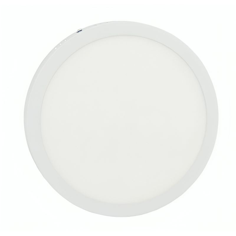 GENERICO - FOCO LED PANEL 18 WATT SOBREPUESTO REDONDO LUZ CALIDA