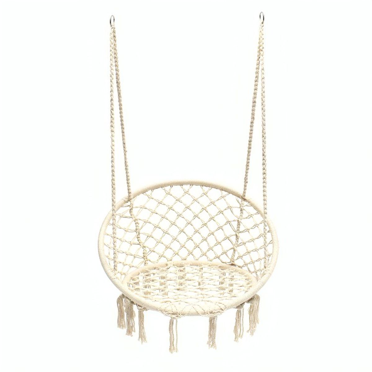 GENERICO - Silla Hamaca Columpio Colgante Terraza Jardin Color Blanco - lanco