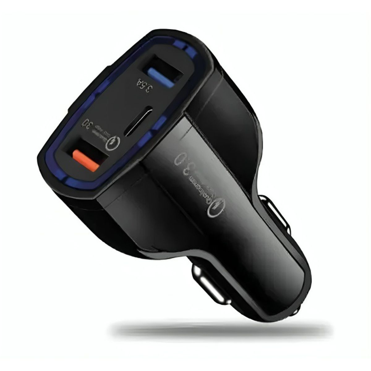 GENERICO - CARGADOR RÁPIDO AUTO 2 PUERTOS USB 1 PD QC 3.0 TECNOLAB.