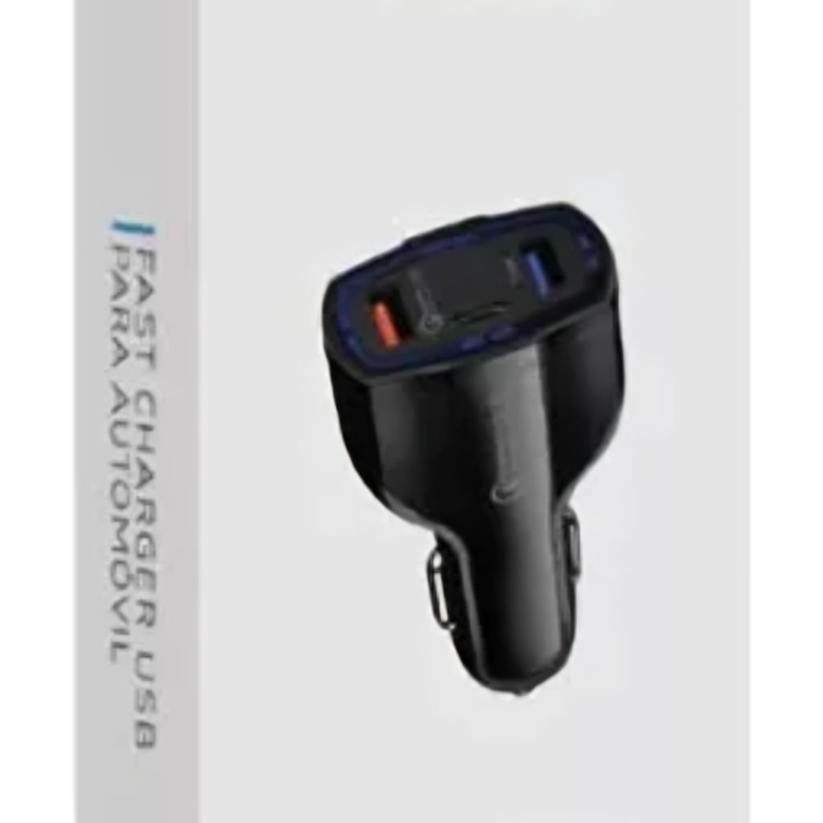 GENERICO - CARGADOR RÁPIDO AUTO 2 PUERTOS USB 1 PD QC 3.0 TECNOLAB.