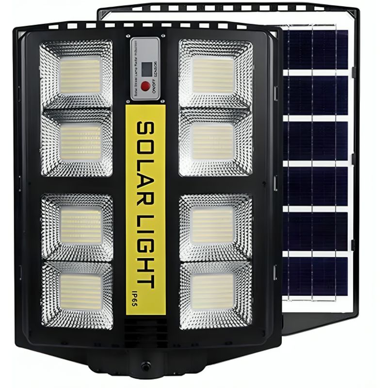 GENERICO - Lampara Poste Con Panel Solar 200w