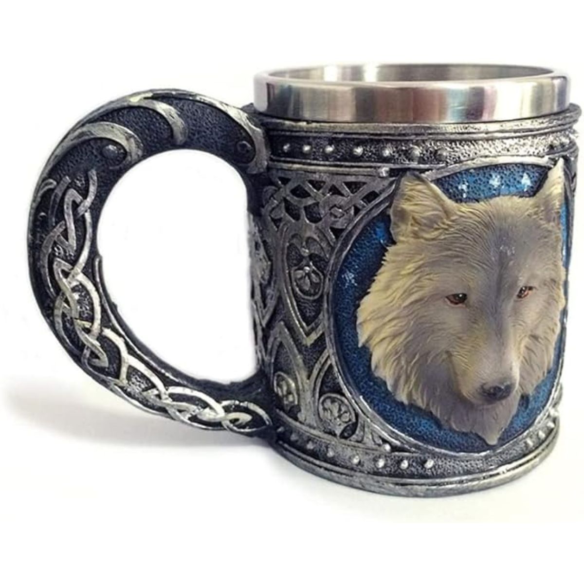 GENERICO - Jarra Medieval Lobo Plateado