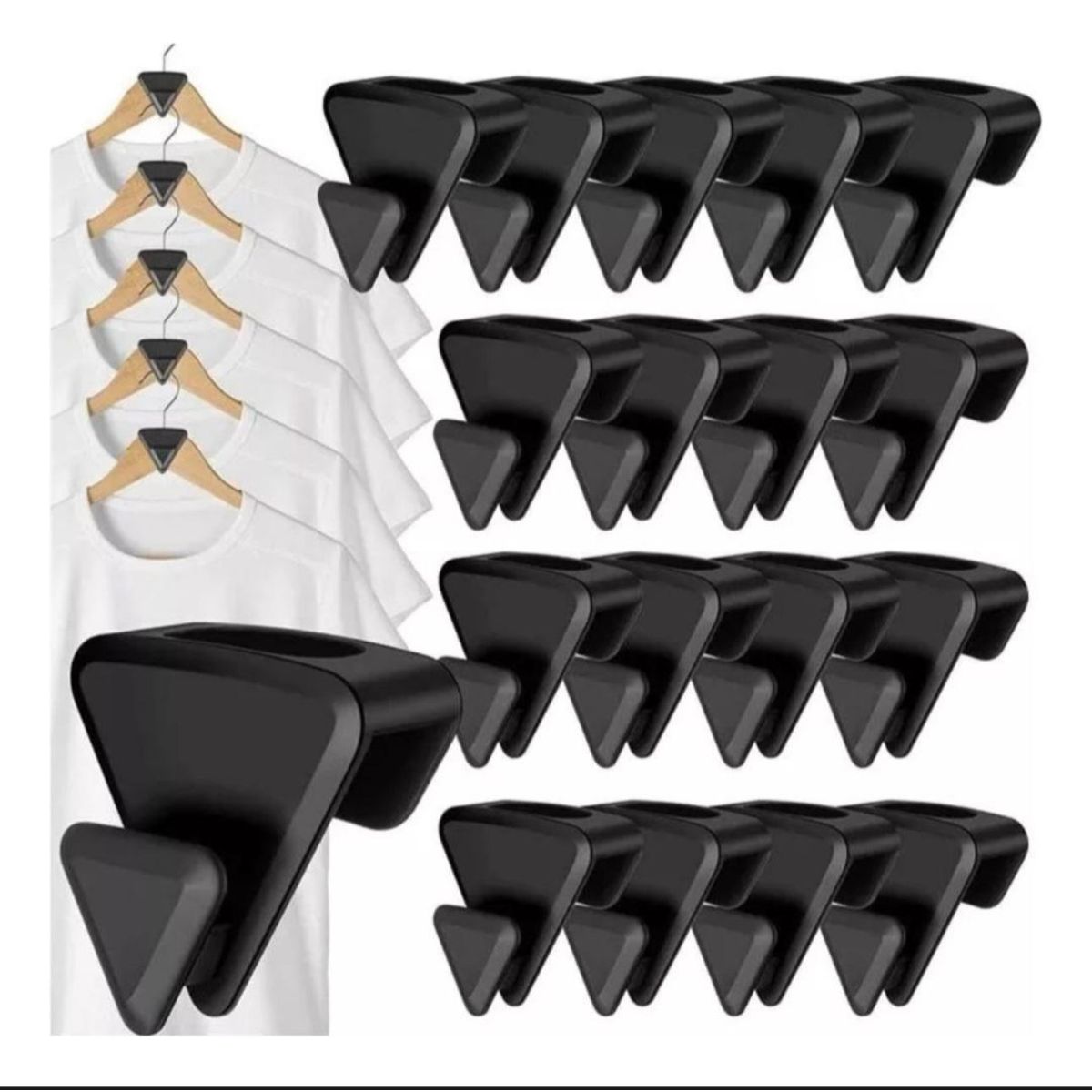 GENERICO - Pack X18 Gancho Organizador De Armario Percha Closet Ropa