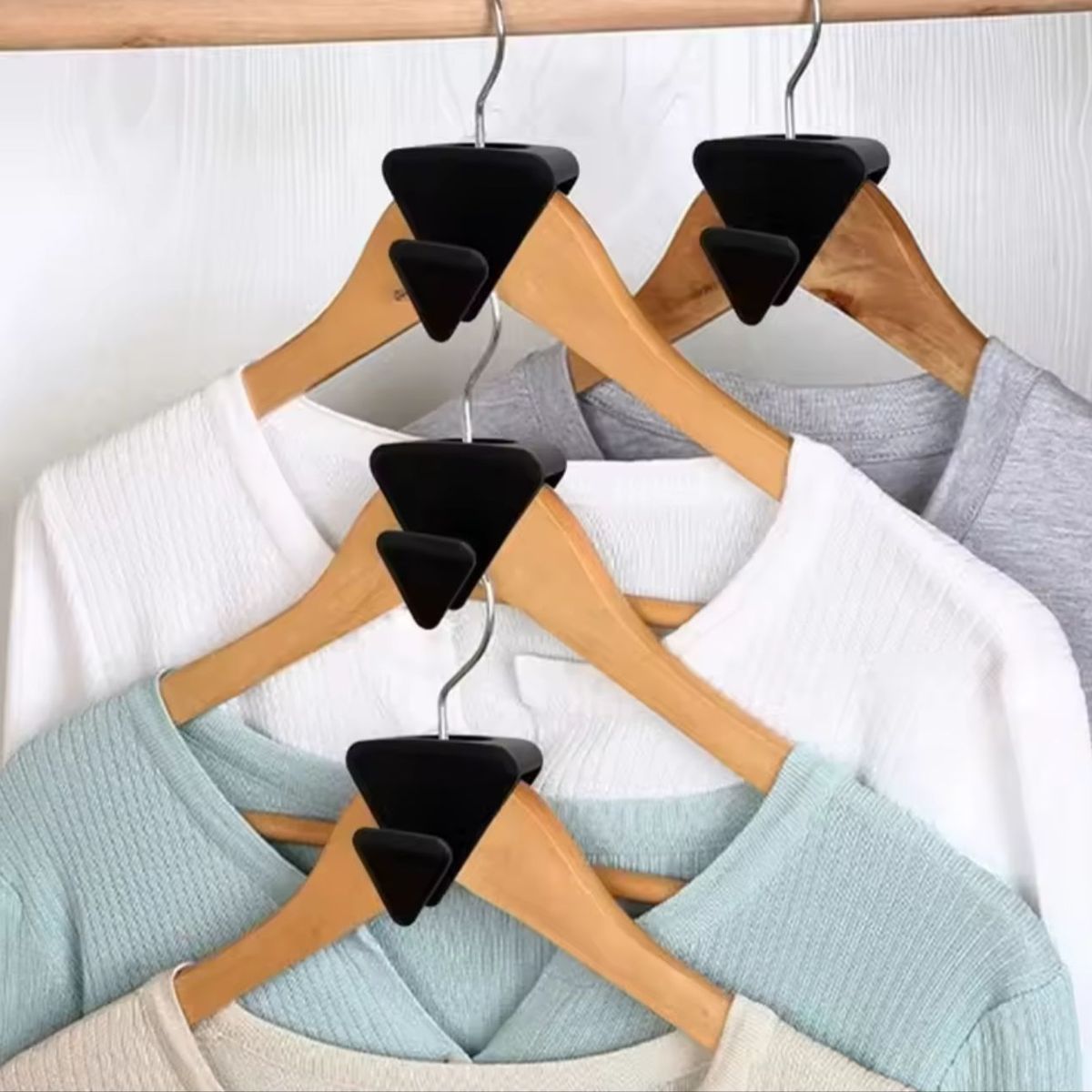 GENERICO - Pack X18 Gancho Organizador De Armario Percha Closet Ropa