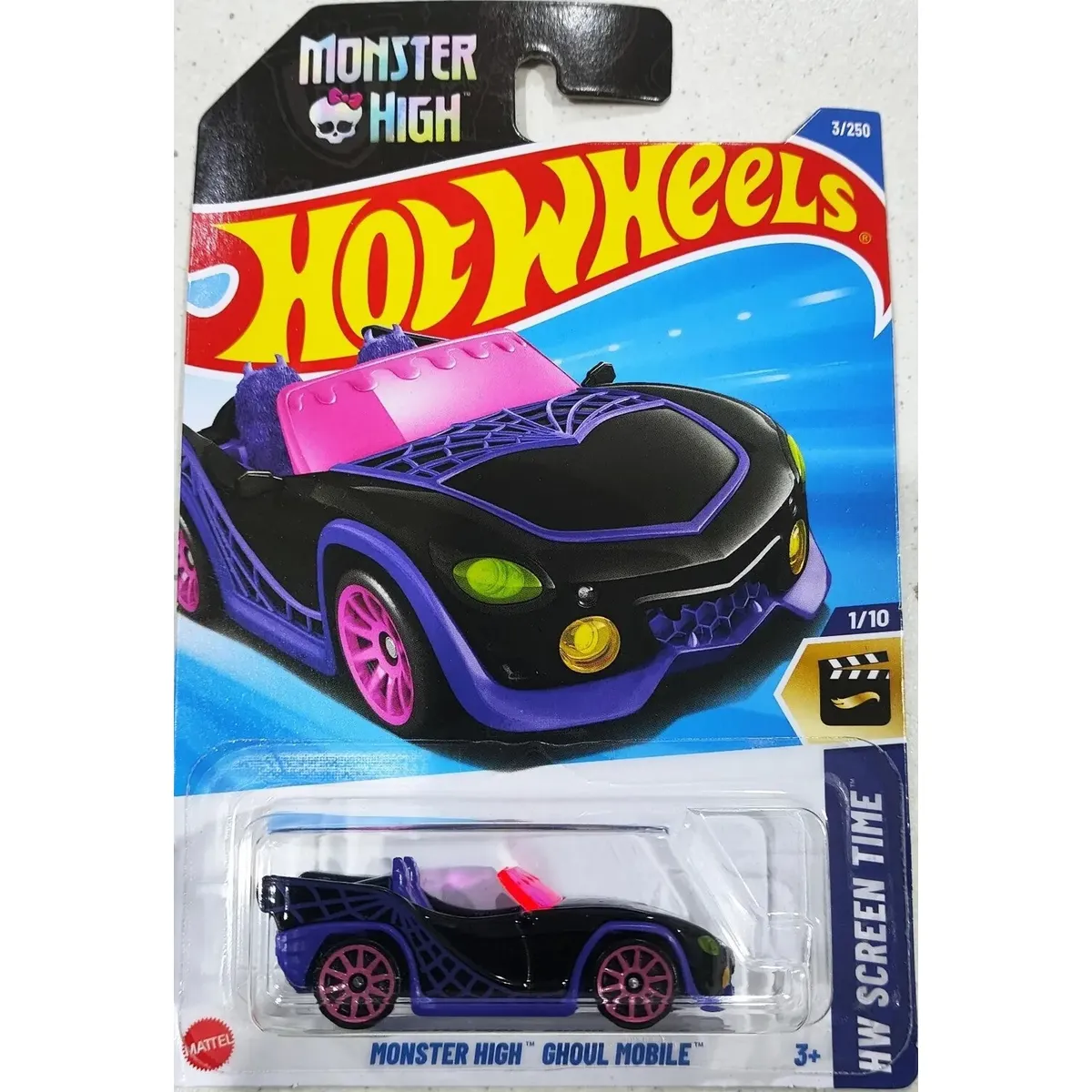 HOT WHEELS - Auto Convertible Monster High Hot Wheels coleccionable hyx62