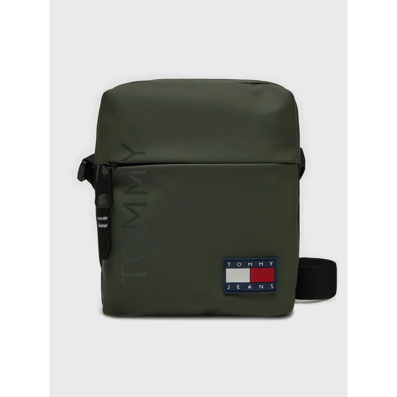 TOMMY HILFIGER - Bolso Reporter Con Logo Verde Tommy Jeans