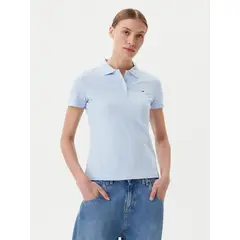 TOMMY HILFIGER - Polo Essential Slim Fit Celeste Tommy Jeans