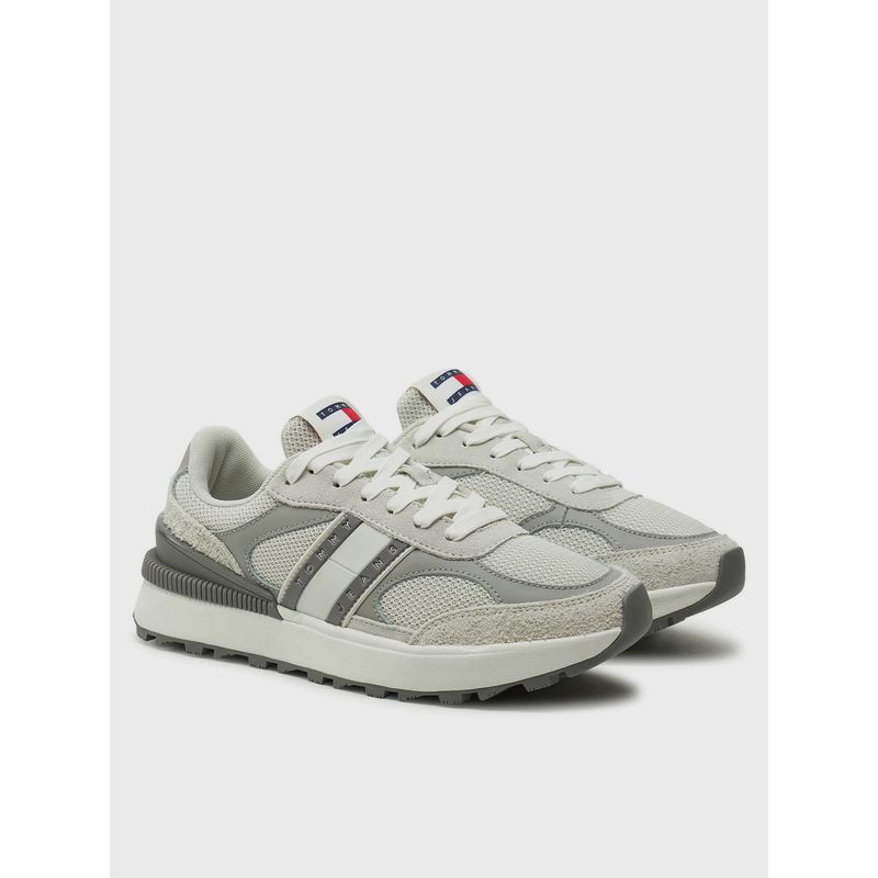 TOMMY HILFIGER - Zapatillas Tech Runner Gris Tommy Jeans