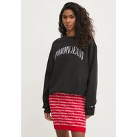 Polerón Relaxed Con Logo De Flores Negro Tommy Jeans