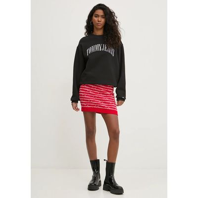 Imagen 2 del producto Polerón Relaxed Con Logo De Flores Negro Tommy Jeans