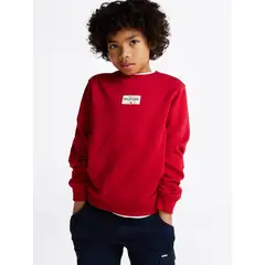 TOMMY HILFIGER - Polerón Monotype 1985 Collection Rojo