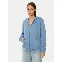 TOMMY HILFIGER - Polerón Hoodie Regular Fit Con Logo Celeste Tommy Jeans