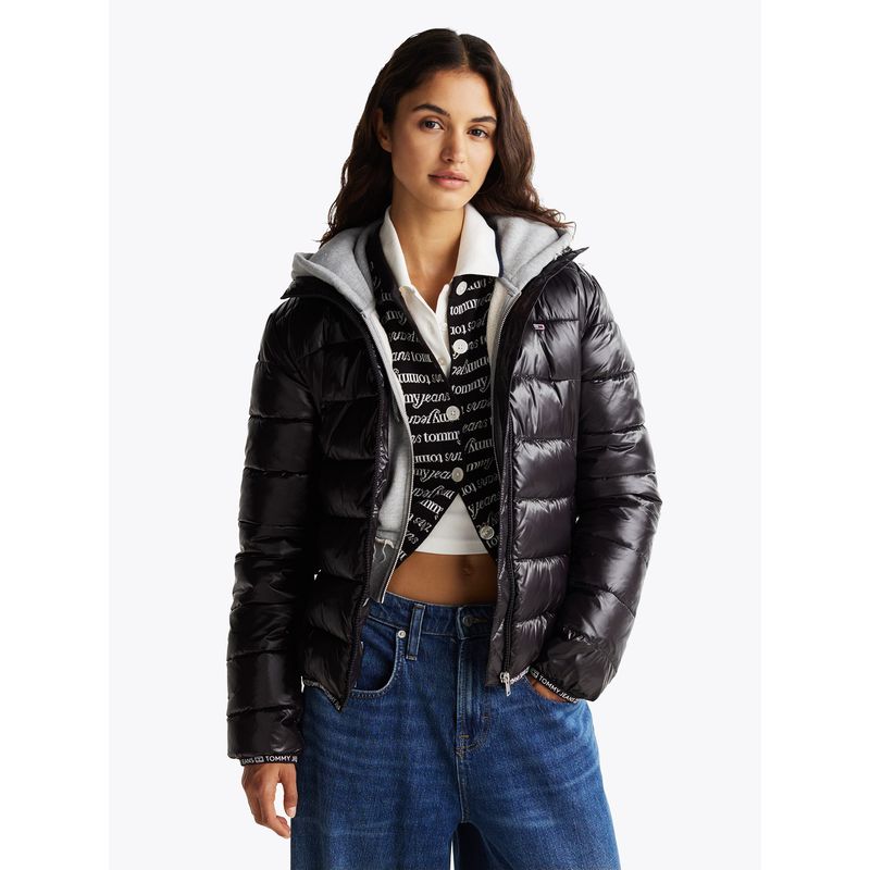 TOMMY HILFIGER - Parka Acolchada Essential Negro Tommy Jeans