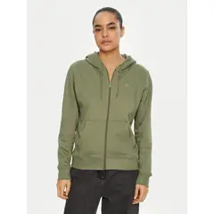 TOMMY HILFIGER - Polerón Hoodie Regular Fit Con Logo Verde Tommy Jeans