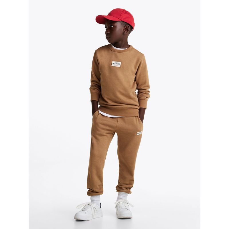 TOMMY HILFIGER - Joggers De Niño 1985 Collection Café Tommy Hilfiger