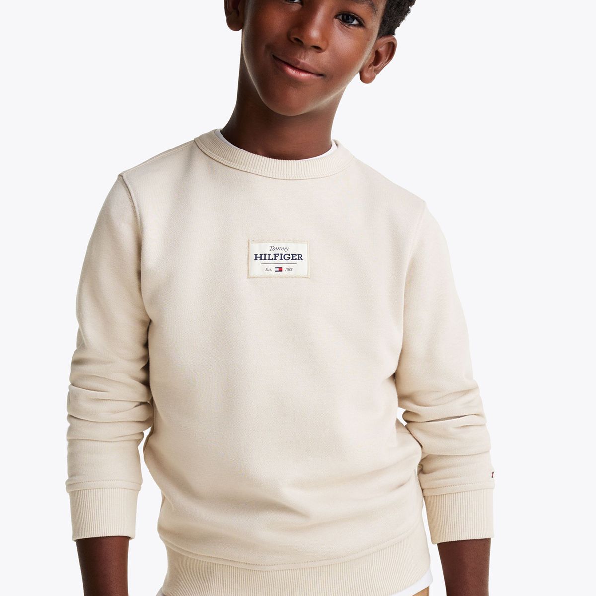 TOMMY HILFIGER - Polerón Monotype 1985 Collection Beige Tommy Hilfiger