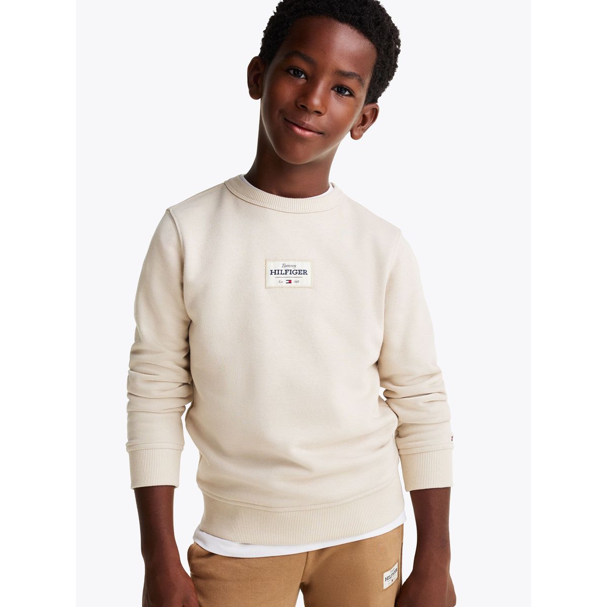 TOMMY HILFIGER - Polerón Monotype 1985 Collection Beige Tommy Hilfiger