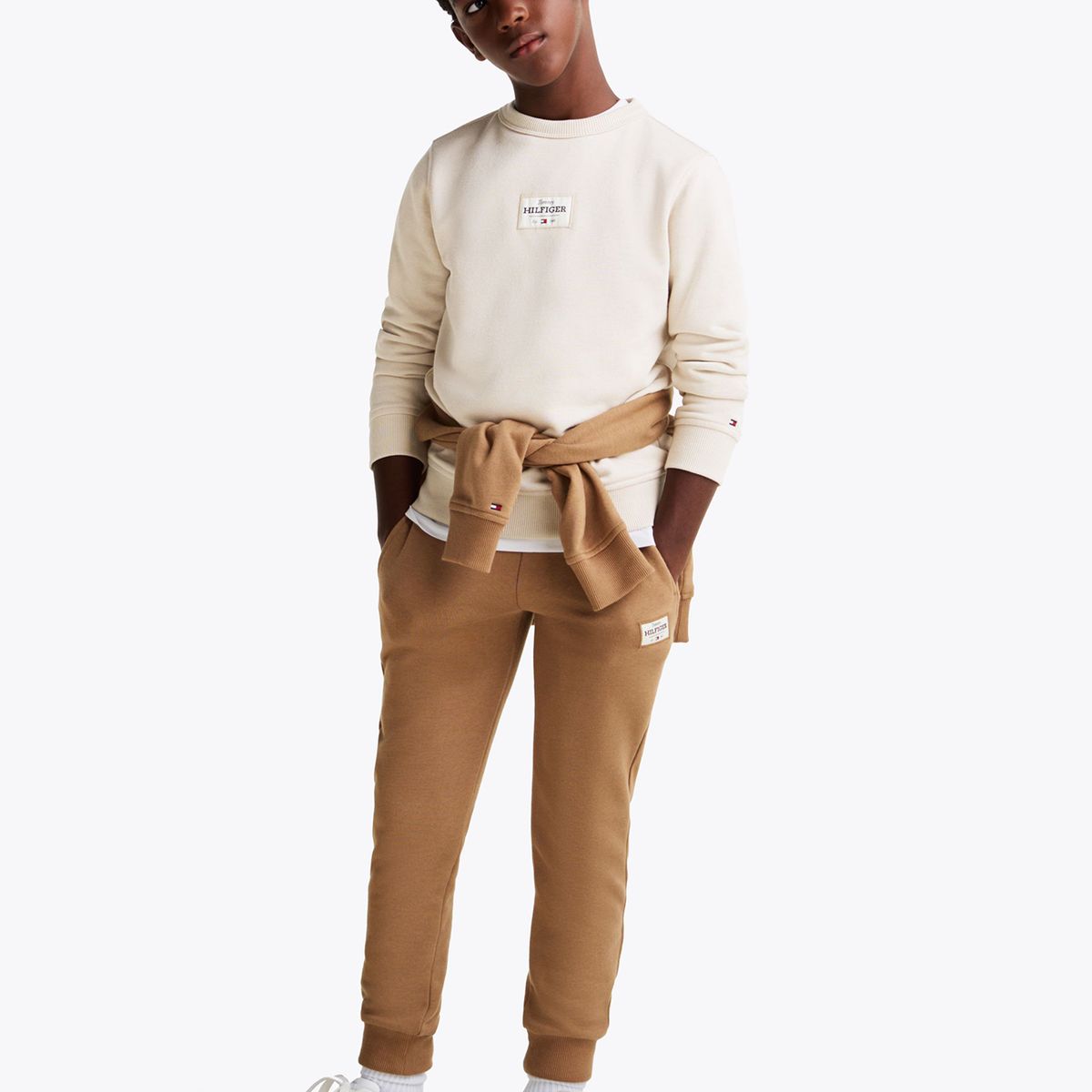 TOMMY HILFIGER - Polerón Monotype 1985 Collection Beige Tommy Hilfiger