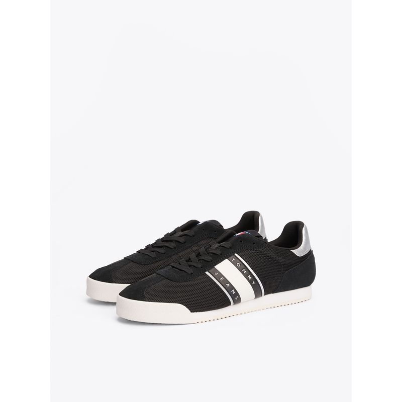TOMMY HILFIGER - Zapatillas Low Profile Runner Negro Tommy Jeans