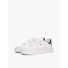 TOMMY HILFIGER - Zapatillas Essential Basket Metallic Blanco