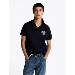 TOMMY HILFIGER - Polo Icon Graphic Regular Fit Azul