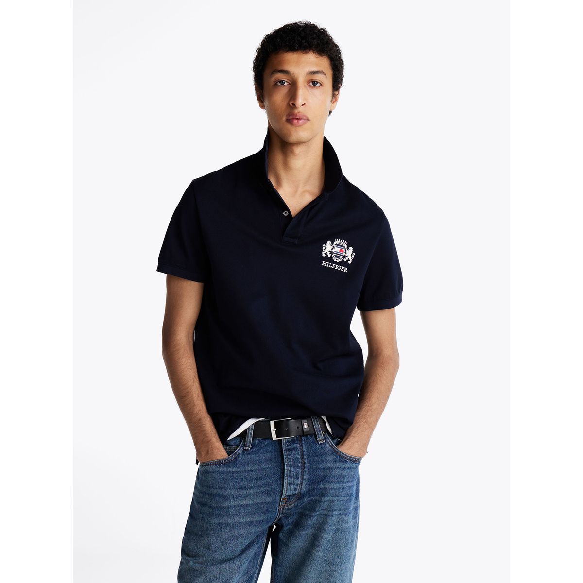TOMMY HILFIGER - Polo Icon Graphic Regular Fit Azul Tommy Hilfiger