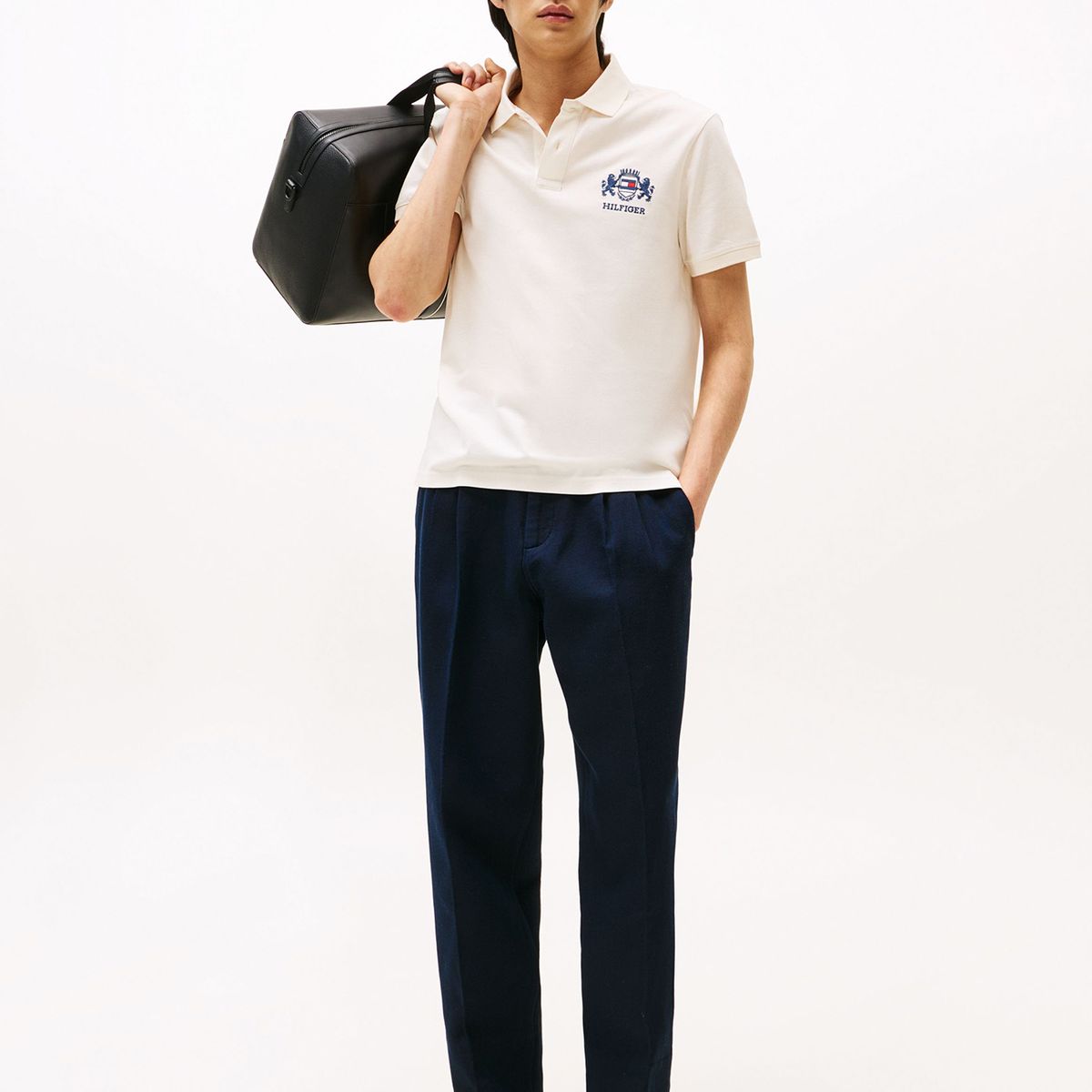 TOMMY HILFIGER - Polo Icon Graphic Regular Fit Blanco Tommy Hilfiger