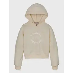 TOMMY HILFIGER - Polerón Hoodie New York Con Logo Beige