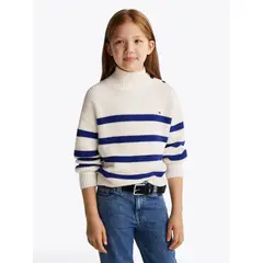 TOMMY HILFIGER - Sweater De Cuello Mock Multicolor