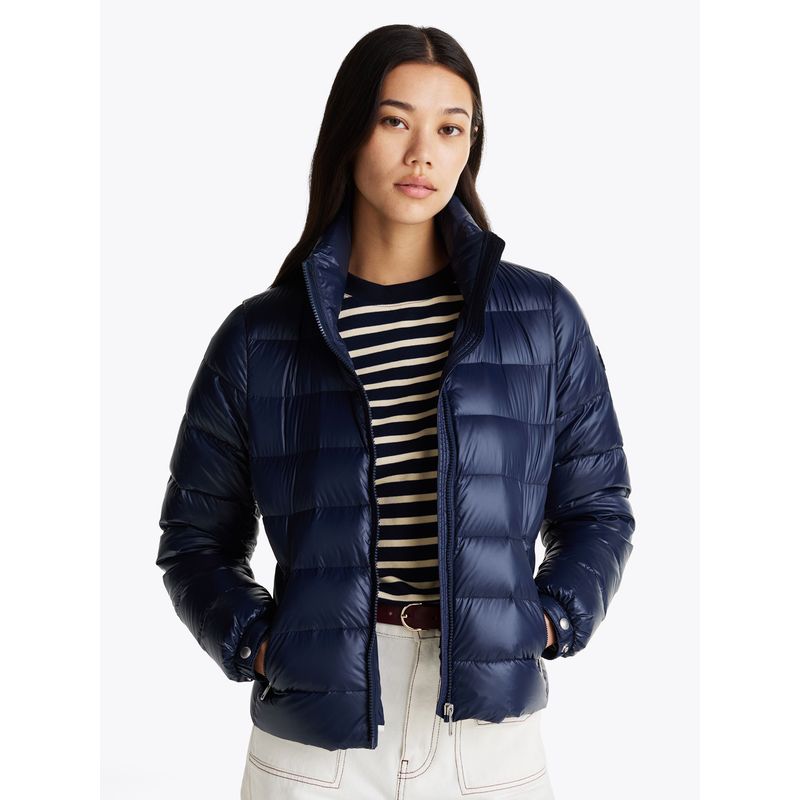 TOMMY HILFIGER - Parka Acolchada Feminine Gloss Azul Tommy Hilfiger
