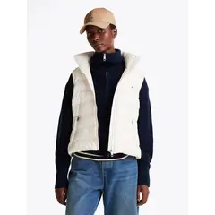 TOMMY HILFIGER - Parka Vest Repelente Al Agua Blanco