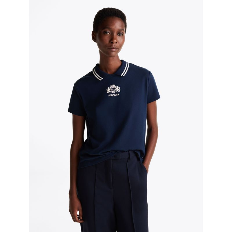 TOMMY HILFIGER - Polo Varsity Regular Fit Azul Tommy Hilfiger